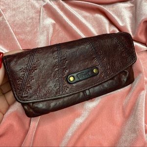 Fossil Talita Flap Leather Clutch Wallet